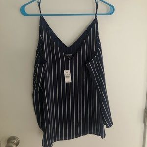 Express Satin Striped Downtown Cami